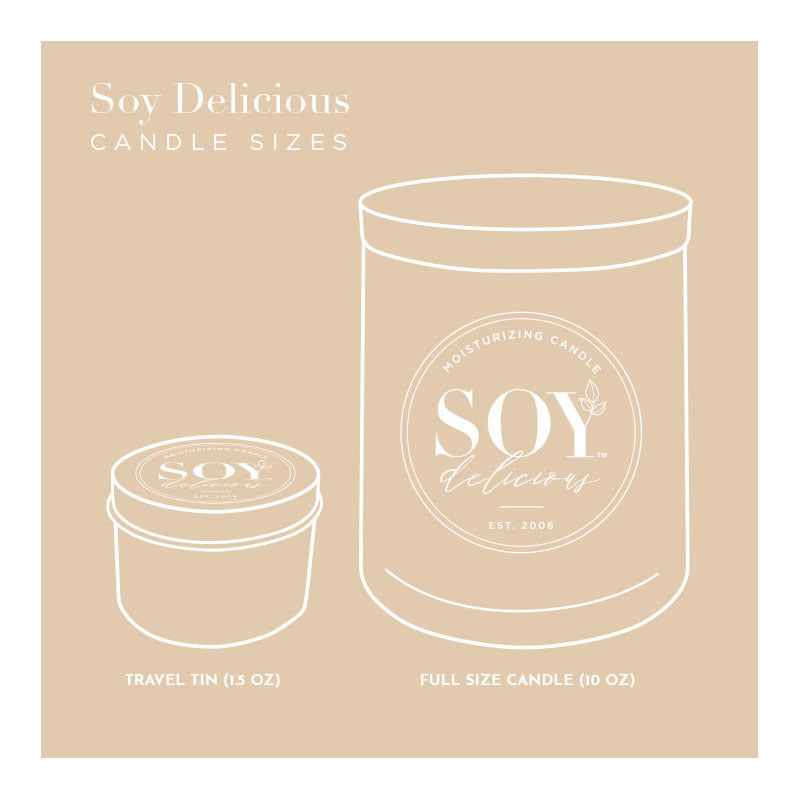 White Flower Full Size Candle | Soy Delicious