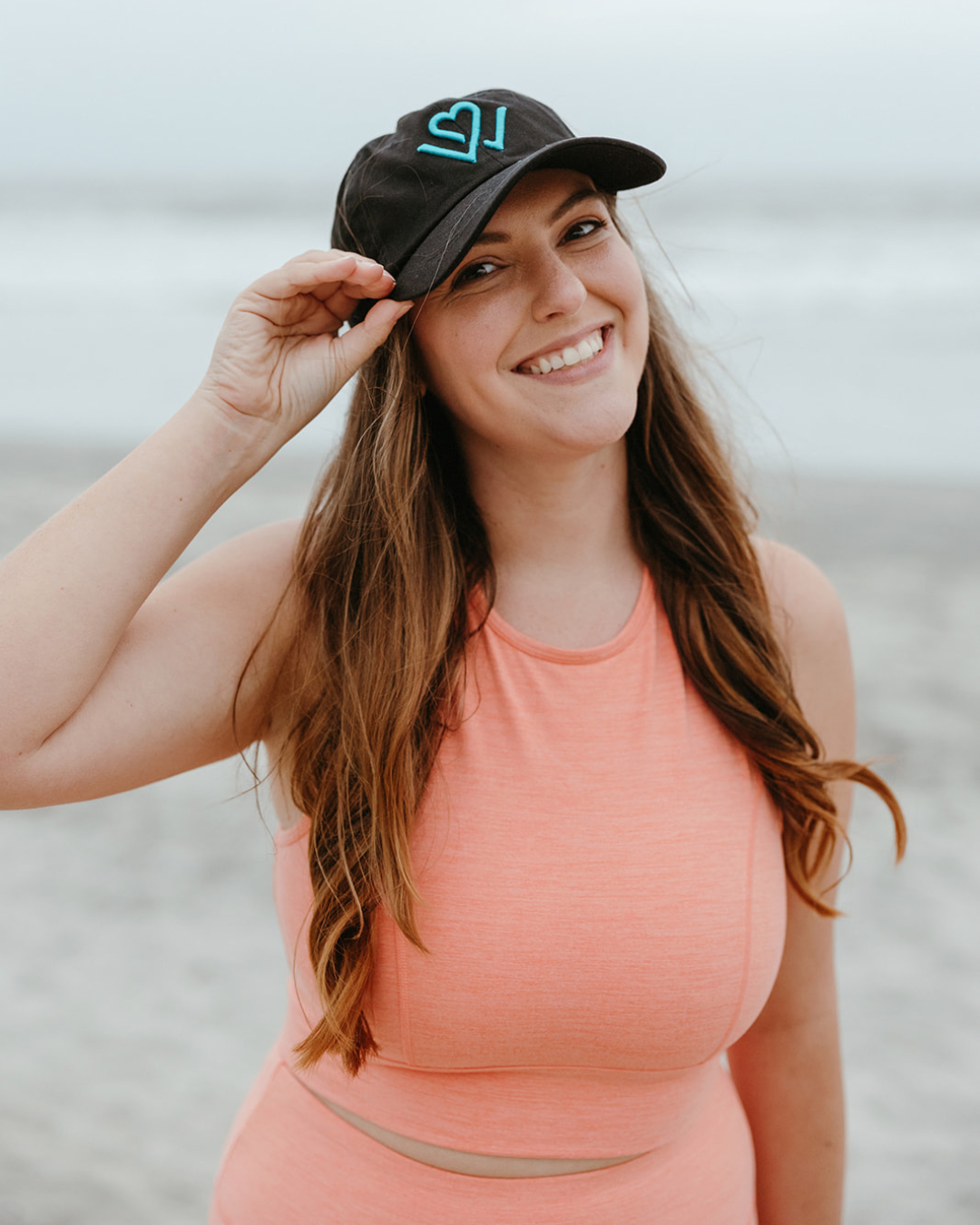 Wellness Month Logo Dad Hat - Black w/Blue Logo | Wellness Month