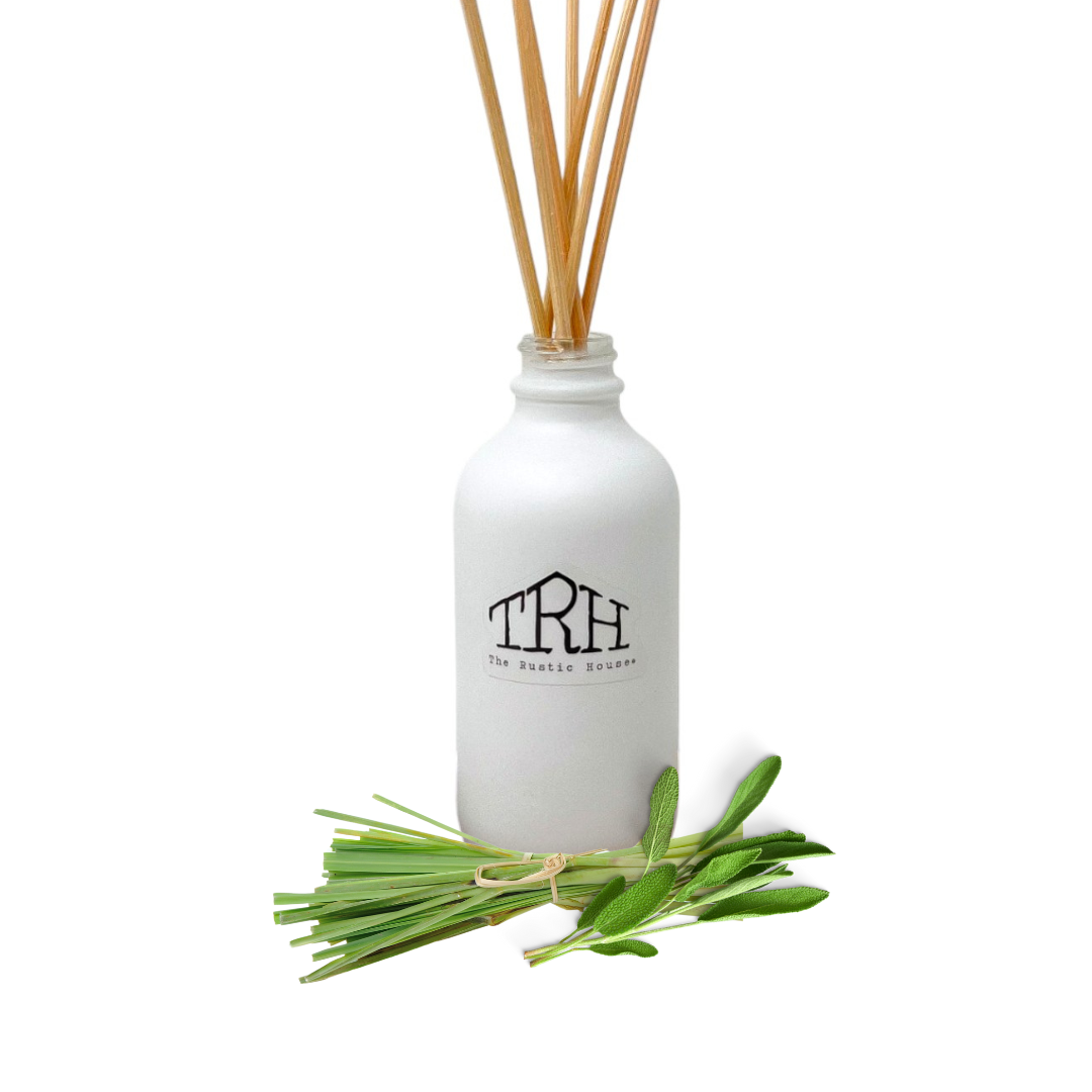 Lemongrass + Sage Reed Diffuser | The Rustic House