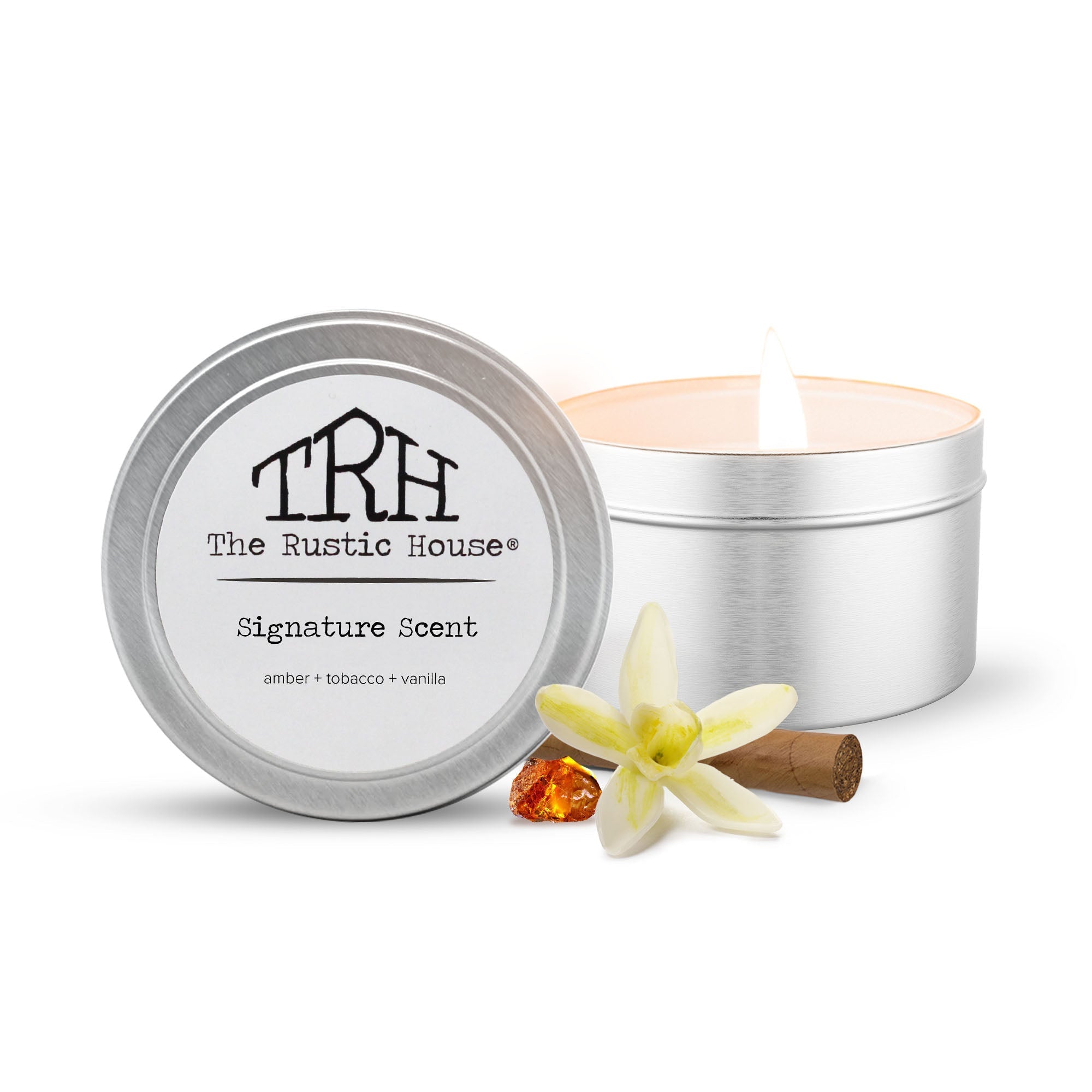Signature Scent Travel Tin Candle | The Rustic House