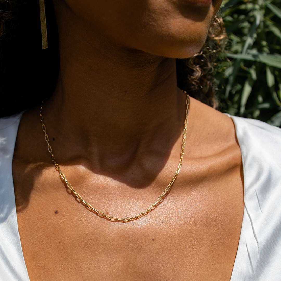 Frolic Paperclip Necklace /gold tone | Purpose Jewelry