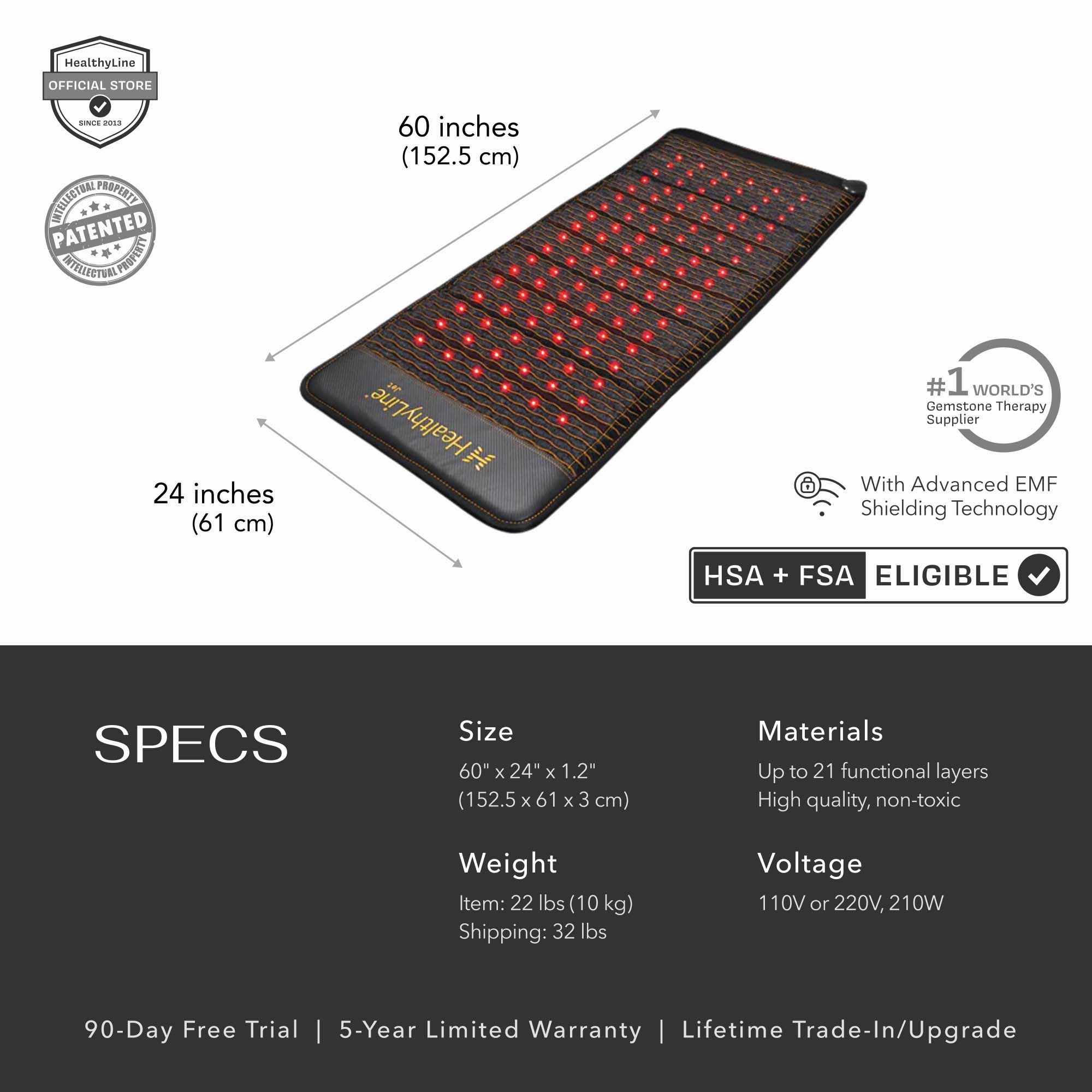 Jet Series - PEMF Far Infrared Heating Mats | HealthyLine