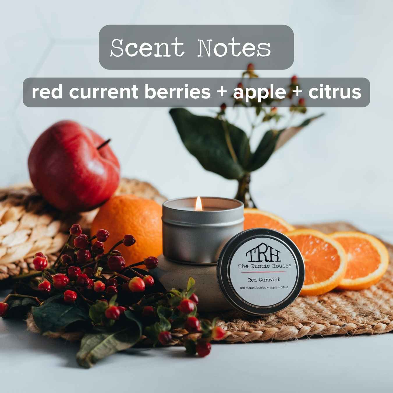Red Currant Travel Tin Candle | The Rustic House
