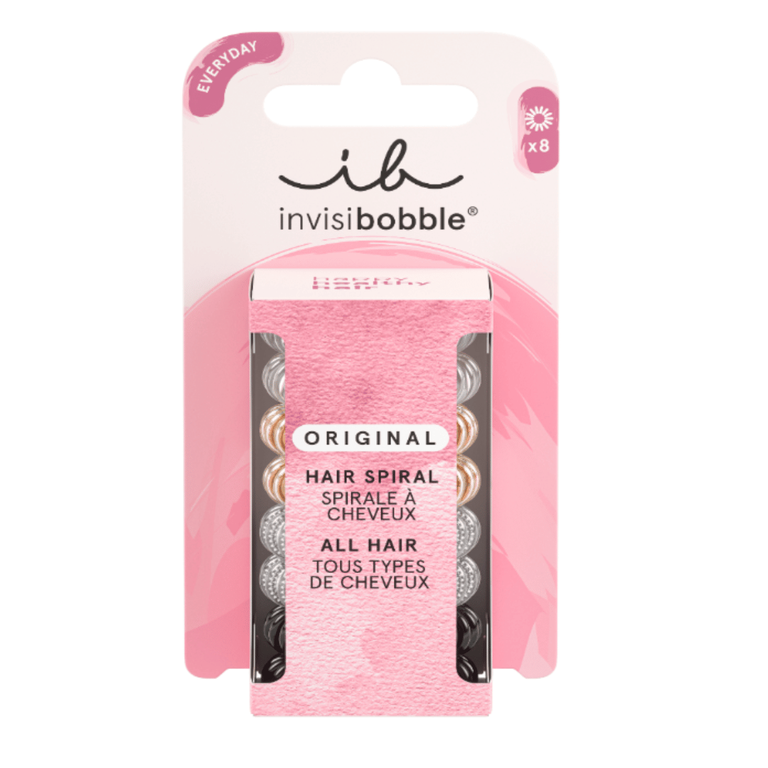 ORIGINAL Clear Black Metallic 8pc | invisibobble