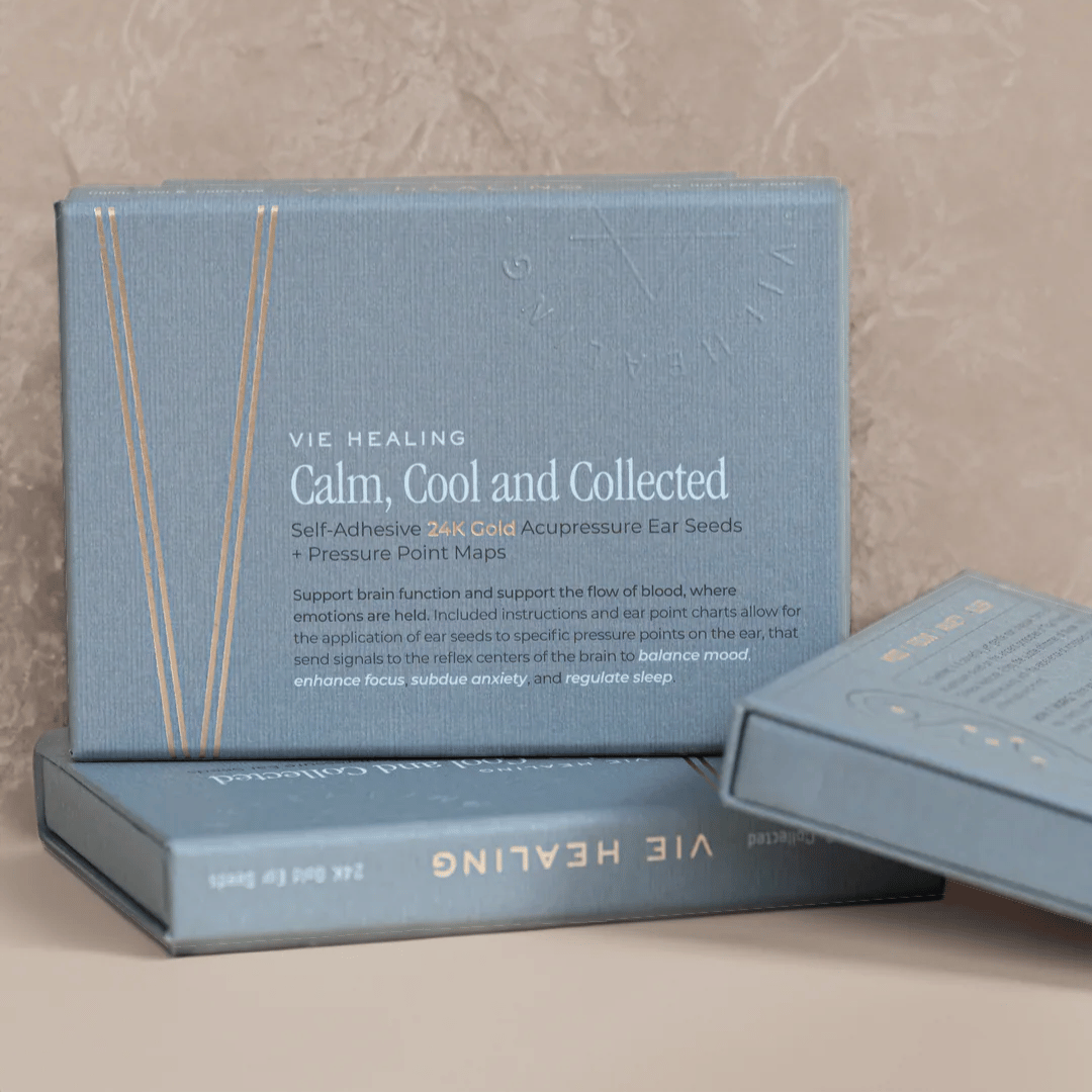 Calm Cool Collected - 24K Gold Ear Seed | Vie Healing