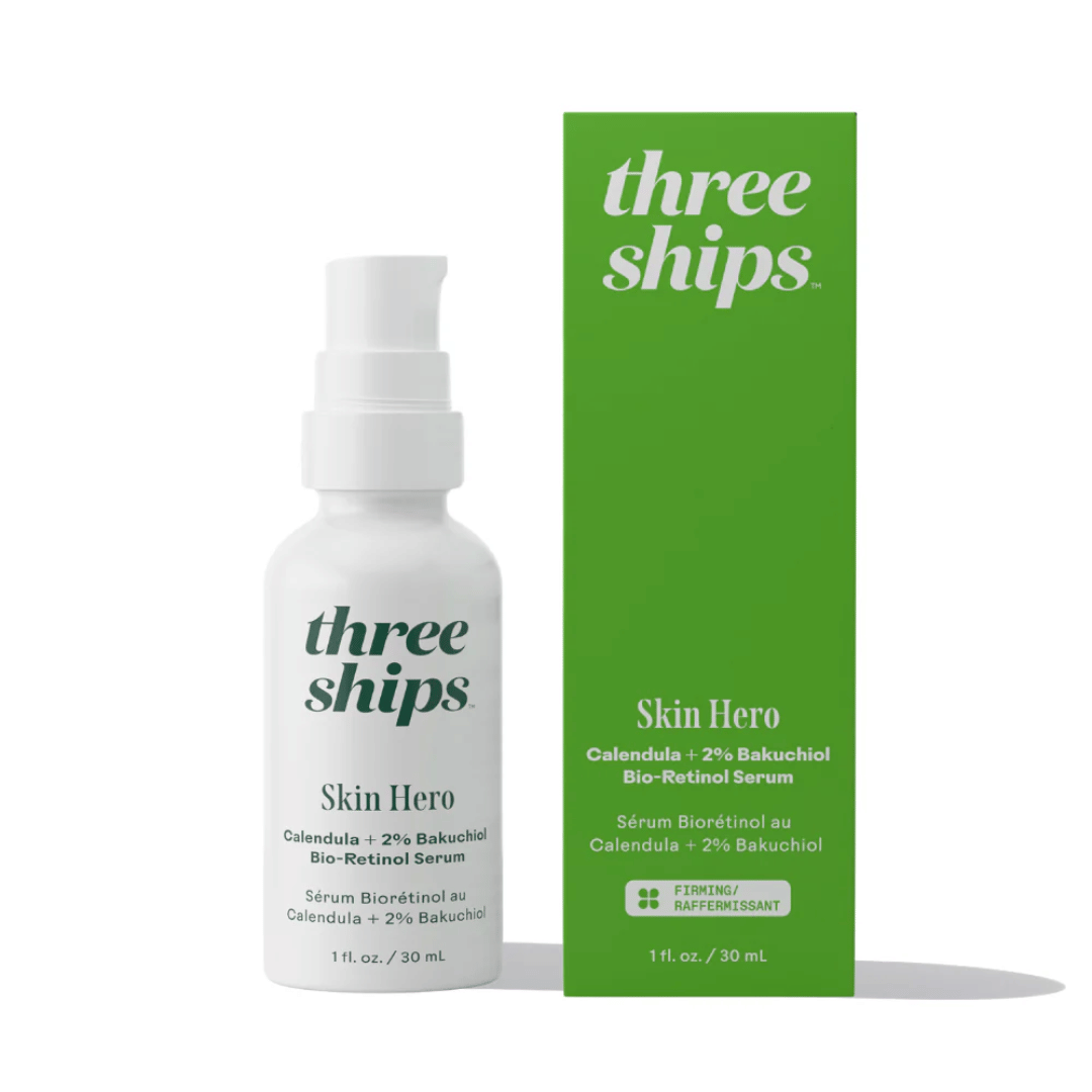 SkinHero™ Calendula + 2% Bakuchiol Bio-Retinol Serum | Three Ships