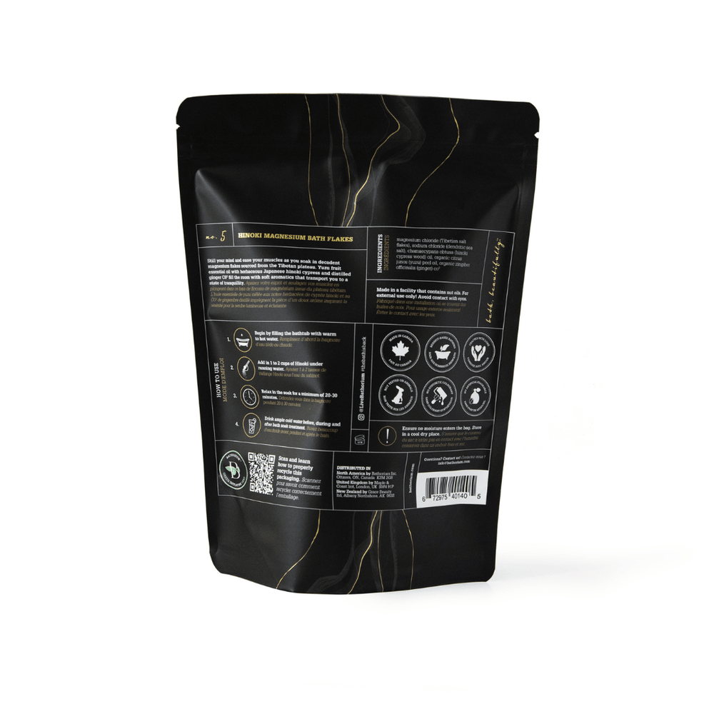 Hinoki Cypress Magnesium Bath Flakes | Bathorium