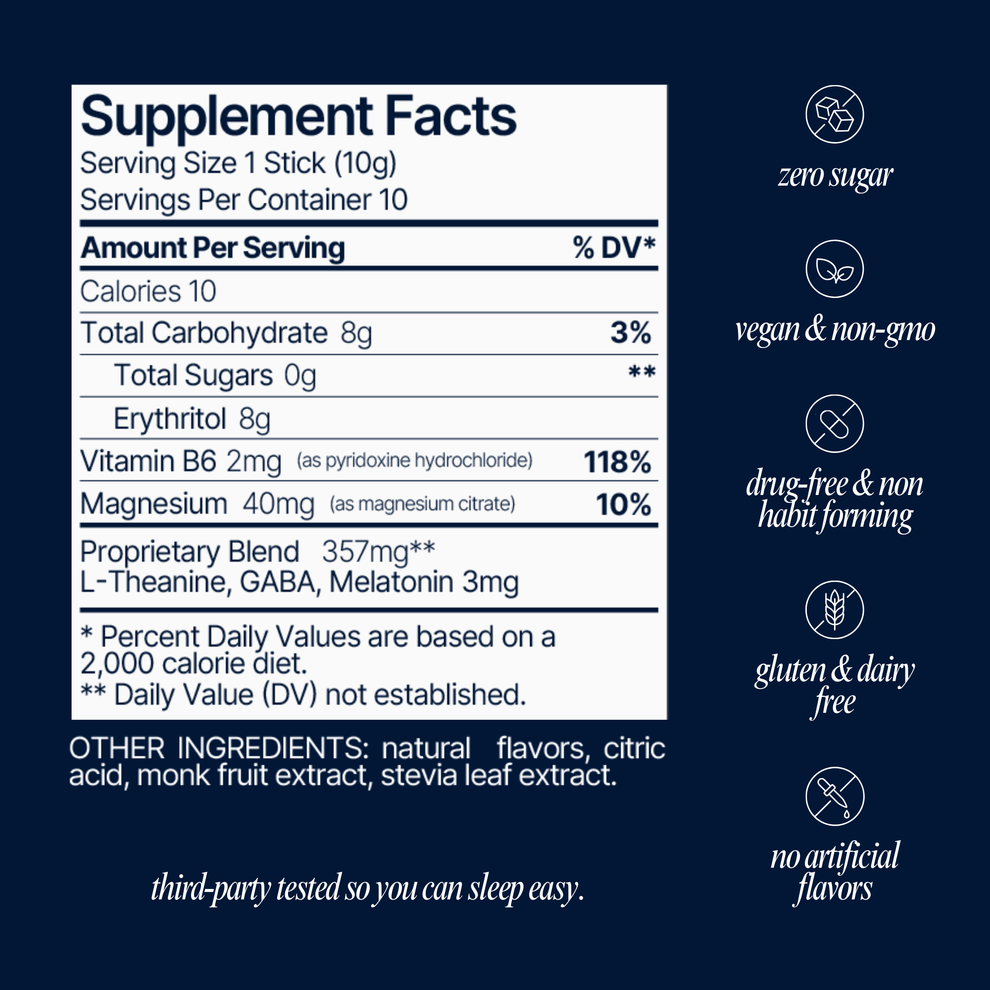 Sleep Aid Powder Drink Mix 15 pk - Cherry | Som Sleep
