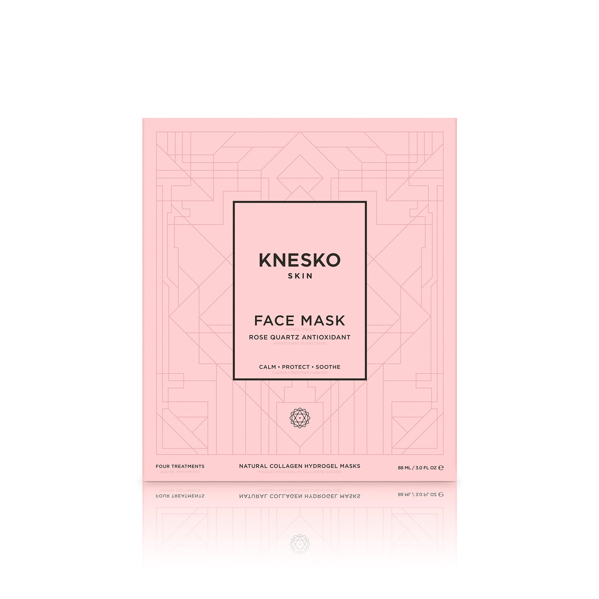 Rose Quartz Antioxidant Face Mask - 4 Pack | Knesko