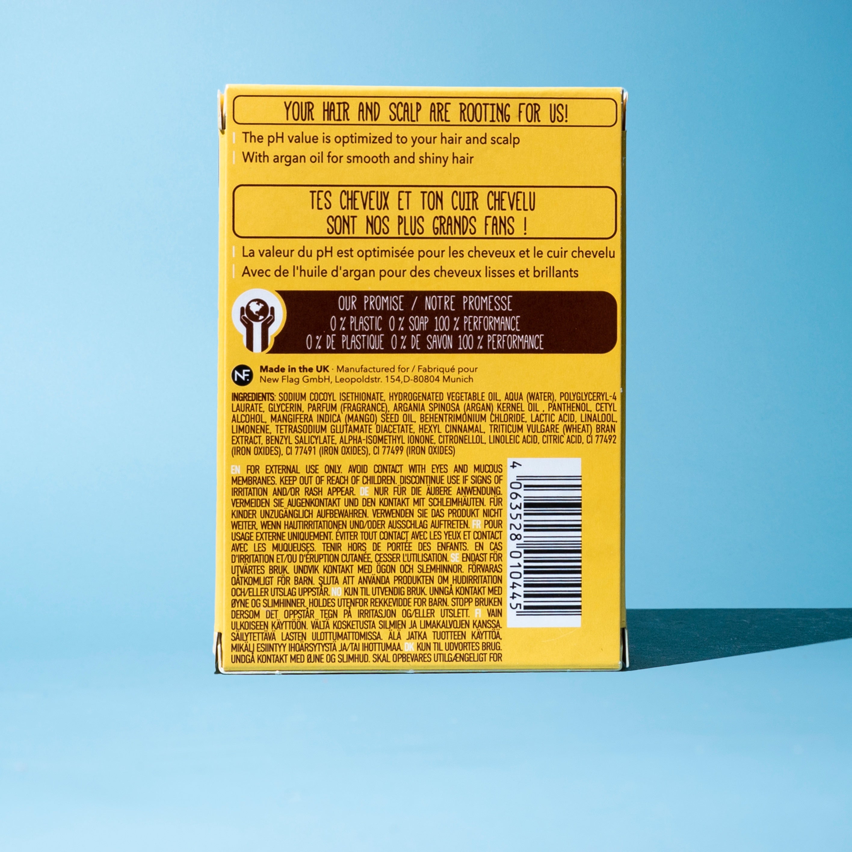 Kiss Me Argan Conditioner Bar - For Dry and Frizzy Hair | Foamie