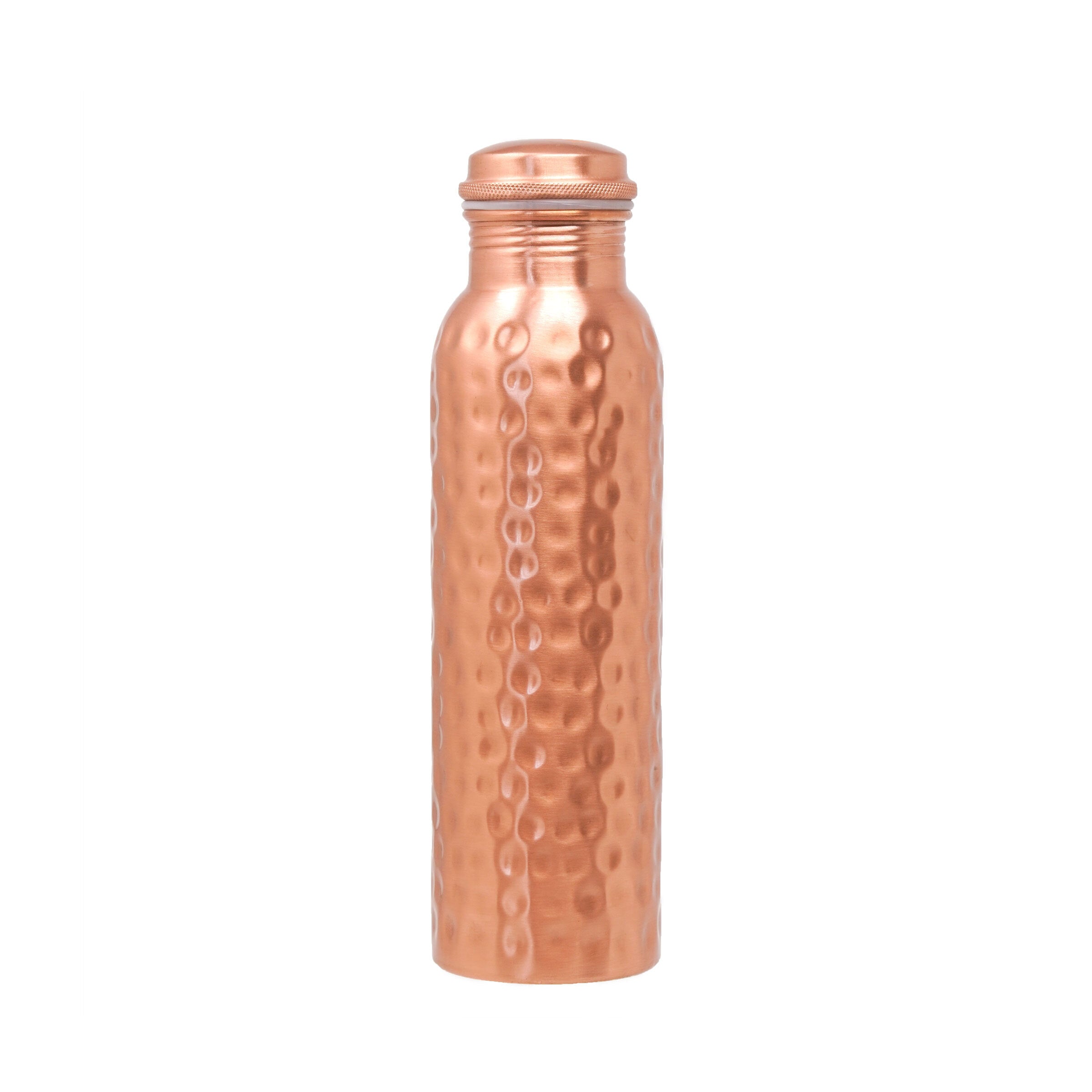 Hammered Copper Bottle (34oz) | Lucky Owl