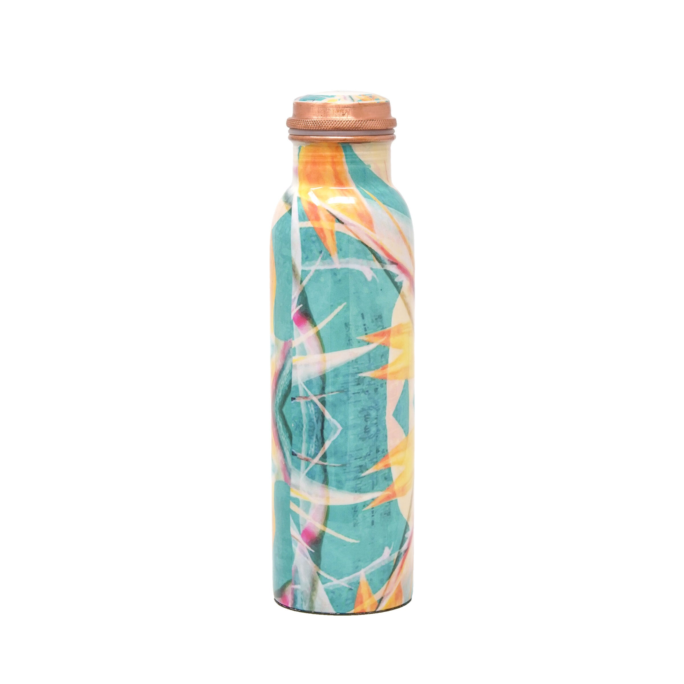 Bird of Paradise Full Wrap Print Copper Bottle (34oz) | Lucky Owl