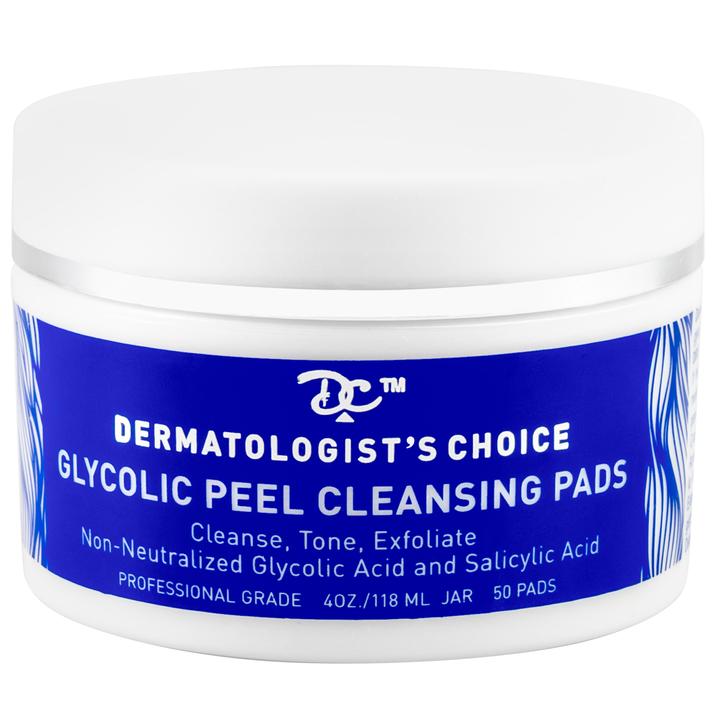 Glycolic Peel Cleansing Pads with glycolic and salicylic acid Dermat