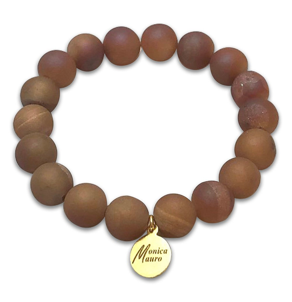 Small Druzy Bead Bracelet | Monica Mauro