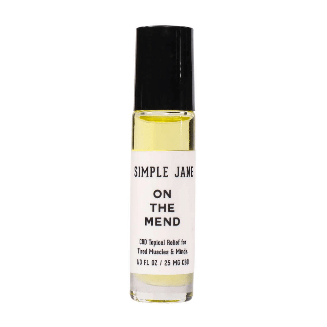 On The Mend CBD Massage Oil Roll-On | Travel Size! 0.3oz | Simple Jane