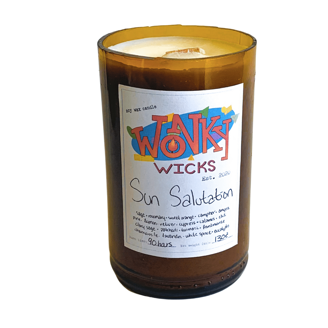 Sun Salutation Soy Wax Candle | Wonky Wicks