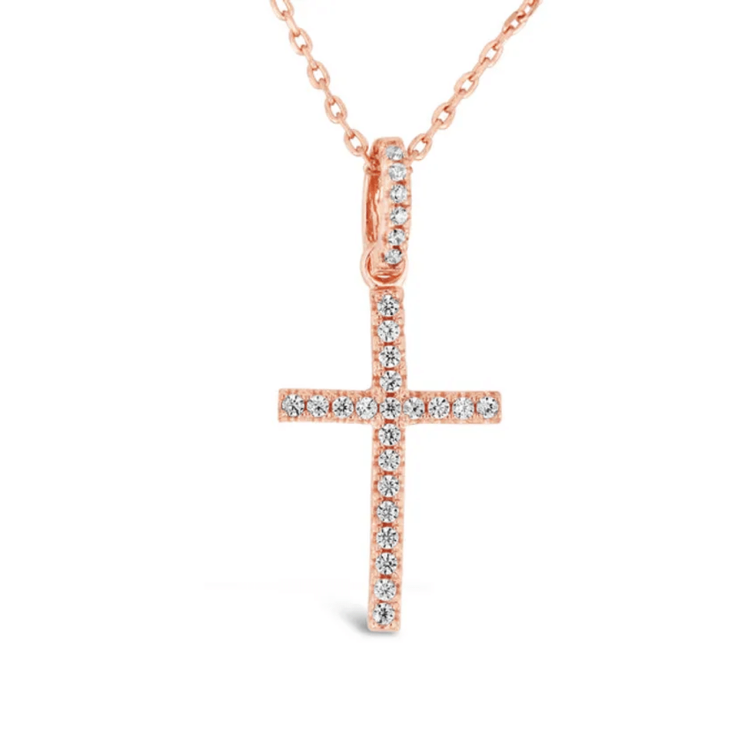 Rose gold 2025 faith necklace