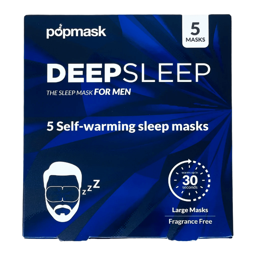Deep Sleep Fragrance-Free Self-Warming Large Sleep Masks (5 Pack) | Popmask