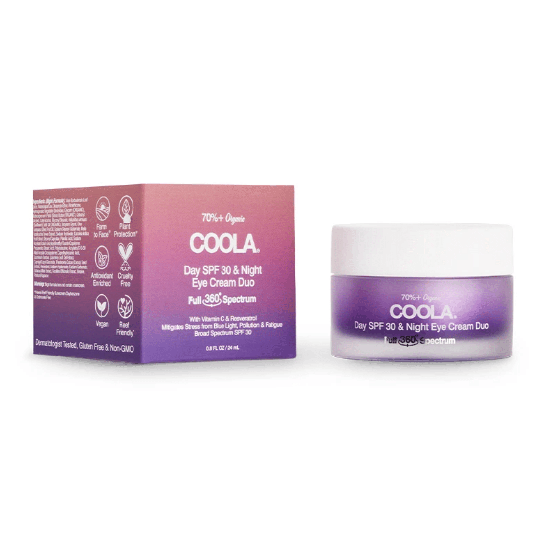 Full Spectrum 360° Day SPF 30 & Night Organic Eye Cream Duo | COOLA