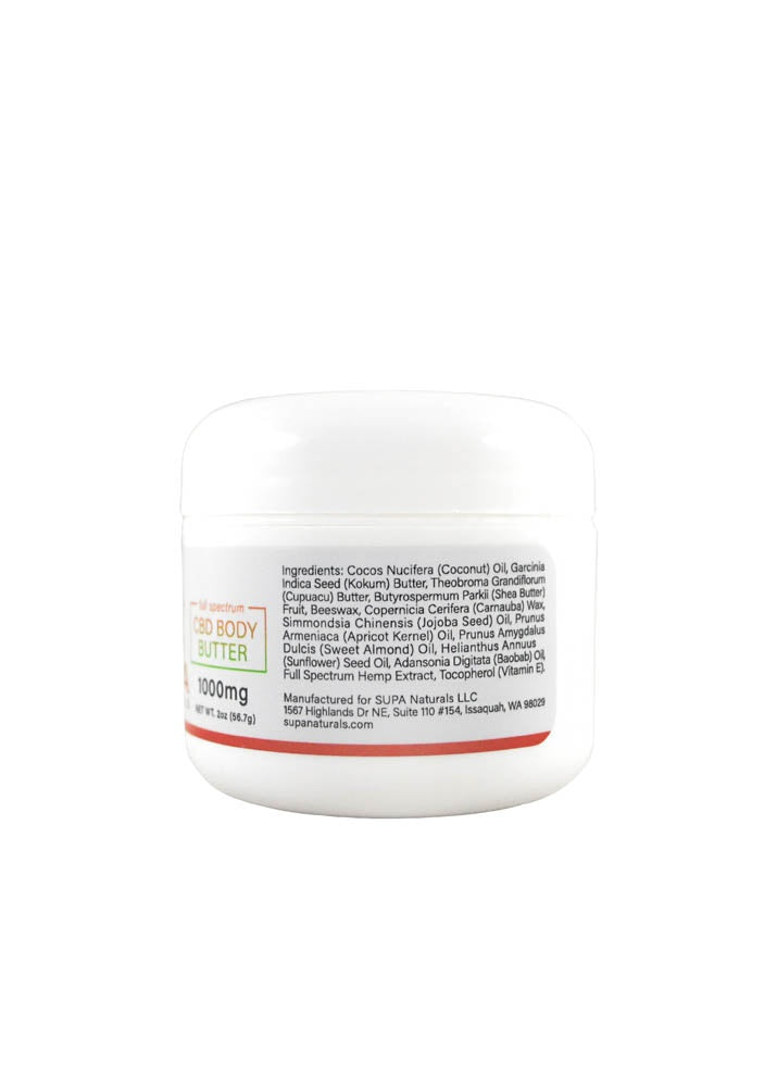 Full Spectrum CBD Body Butter (1000mg) | SUPA Naturals