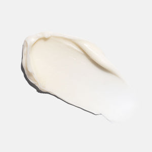 Smooth and creamy white skincare cream texture sample representing the luxurious hydration of Power Luxe | HydroPeptide for advanced body care and wellness.
