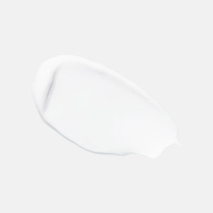 Creamy white sunscreen swatch representing the texture of Solar Defense Non-Tinted SPF50 | HydroPeptide for skincare and sun protection.
