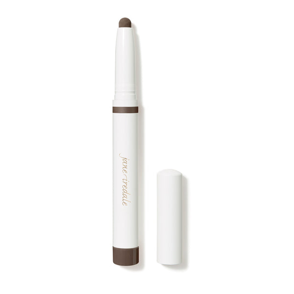 ColorLuxe Eye Shadow Stick | Jane Iredale in a sleek white tube with a muted dove grey shade, designed for easy, blendable eye makeup application.