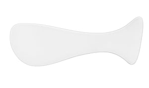 White spatula applicator tool for applying skincare products, shown against a white background, associated with 3X Boosting Modeling Mask - Collagen | Leaders.