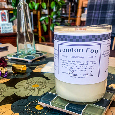 London Fog Soy Wax Candle | Wonky Wicks