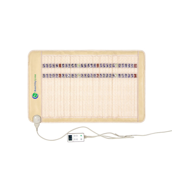 SOFT Mat Medium 4024 InfraMat Pro® | HealthyLine wellness device featuring embedded healing stones and a digital controller for therapeutic body care and recovery.