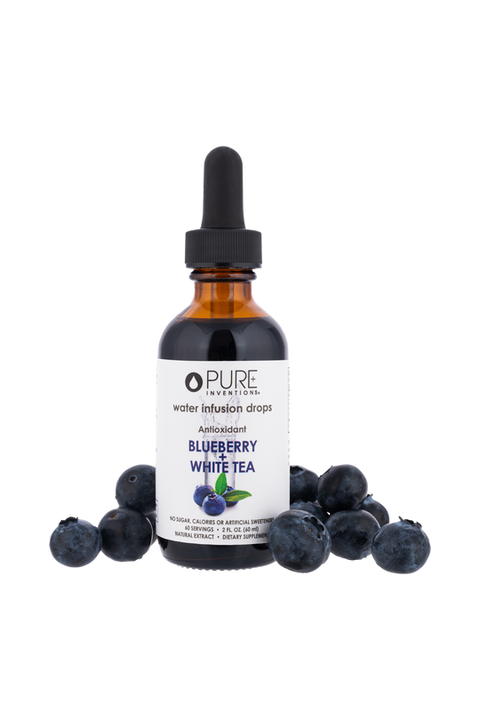 Super Fruit Extracts Water Infusion Drops - Blueberry + White Tea | Pure Inventions