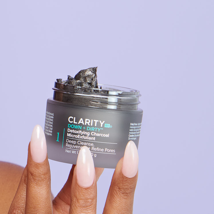 Down + Dirty™ Detoxifying Charcoal MicroExfoliant | ClarityRx