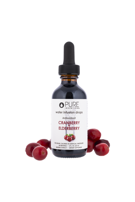 Super Fruit Extracts Water Infusion Drops - Cranberry + Elderberry | Pure Inventions