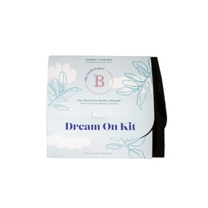 The Bathologist Dream On Kit flat lay with all five products
