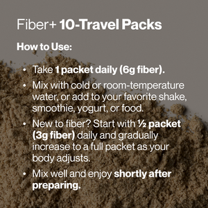 Fiber+ 10-Travel Packs