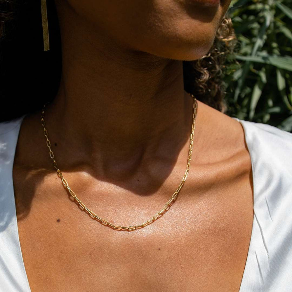 Frolic Paperclip Necklace /gold tone | Purpose Jewelry