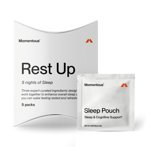 Nightly Sleep 5-Pack featuring individually packed sleep pouches designed for sleep and cognitive support, promoting restful and refreshed nights.