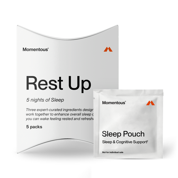 Nightly Sleep 5-Pack featuring individually packed sleep pouches designed for sleep and cognitive support, promoting restful and refreshed nights.