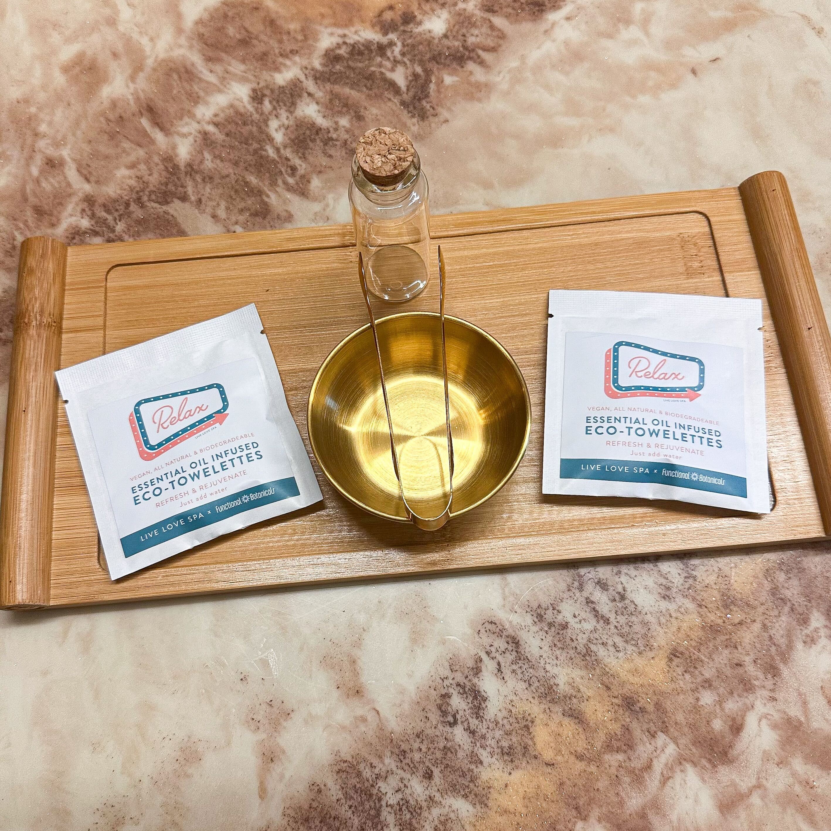Essential Oil Infused Eco-Towelettes - Single Sachet | Live Love Spa x Functional Botanicals