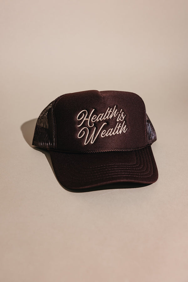 Health is Wealth Trucker Hat | Lucky Owl