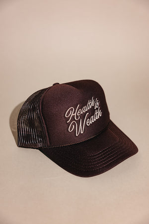 Health is Wealth Trucker Hat | Lucky Owl