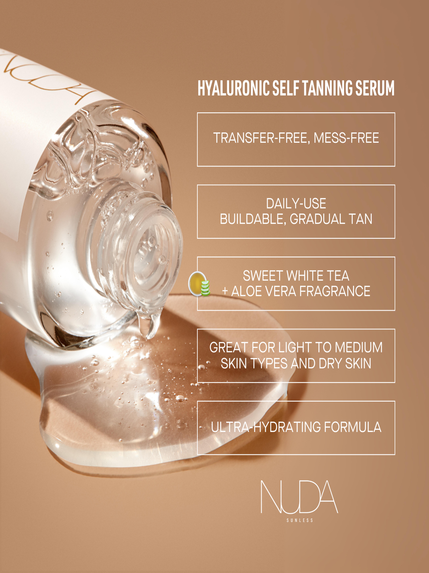 Hyaluronic Self Tanning Serum | NUDA