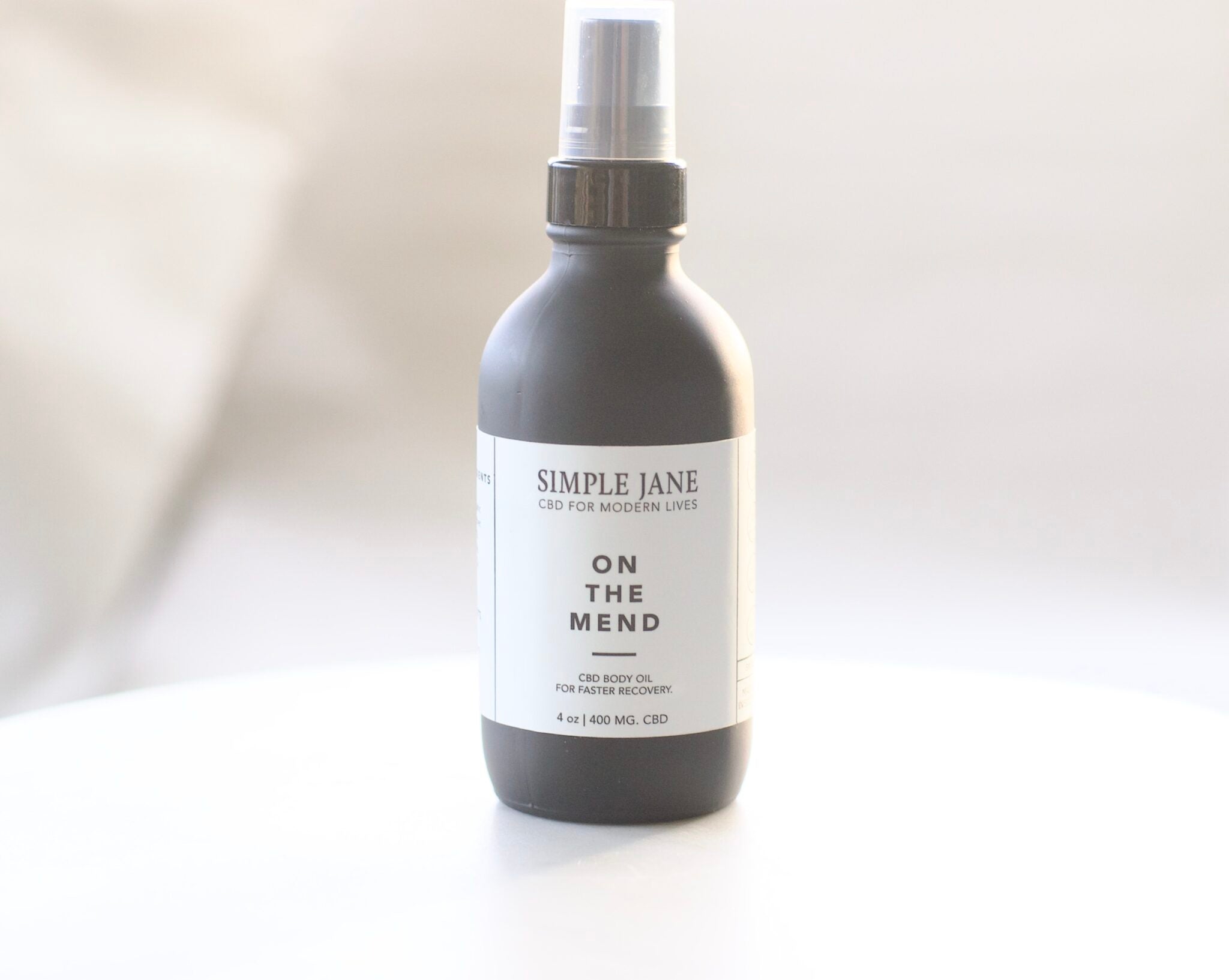 On The Mend CBD Massage Oil - 4oz | Simple Jane