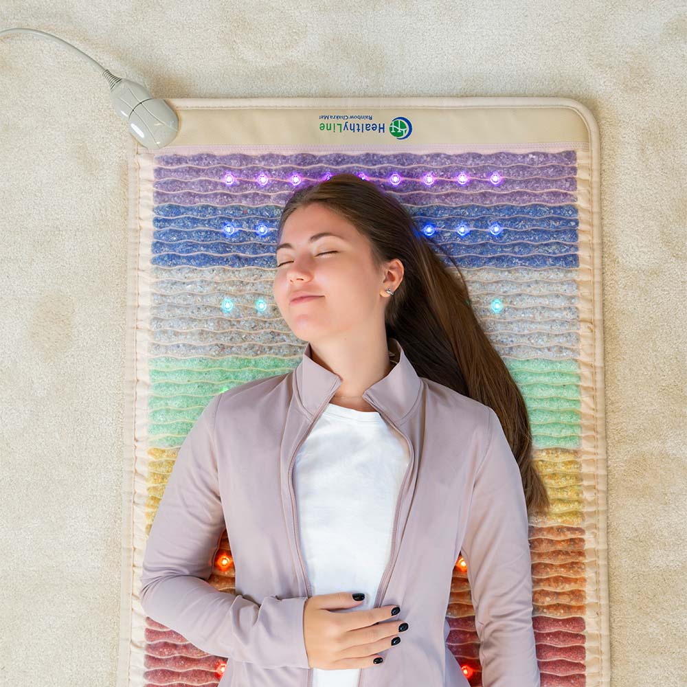 Rainbow Chakra Mat™ Large 7428 Firm - Photon PEMF Inframat Pro® Third Edition | HealthyLine