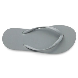 Slimz Core Sandals | Feelgoodz in gray, featuring a simple textured sole and minimalist thong strap for casual comfort and everyday wear.