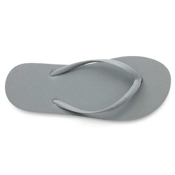 Slimz Core Sandals | Feelgoodz in gray, featuring a simple textured sole and minimalist thong strap for casual comfort and everyday wear.