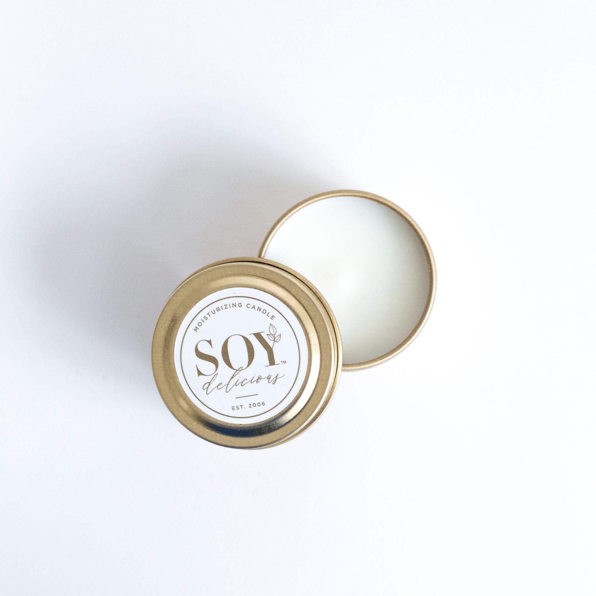 White Flower Travel Tin Candle | Soy Delicious