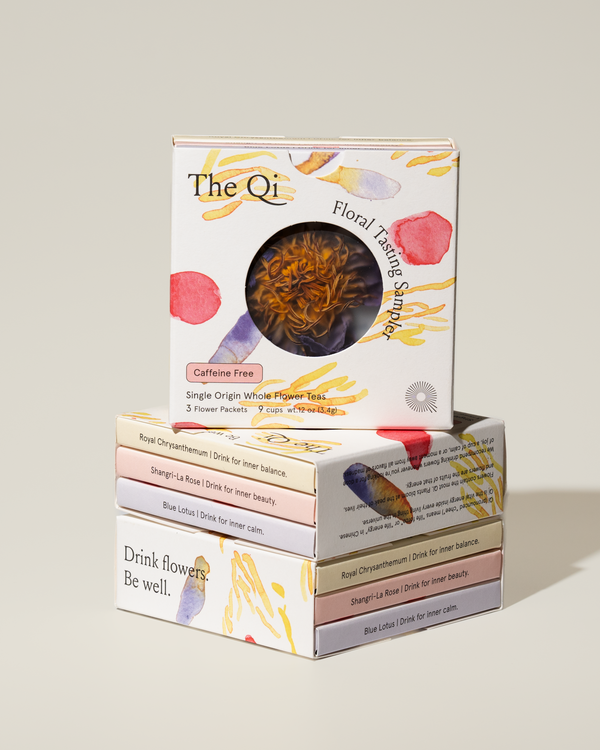 3-Flower Tea Sampler Box | The Qi