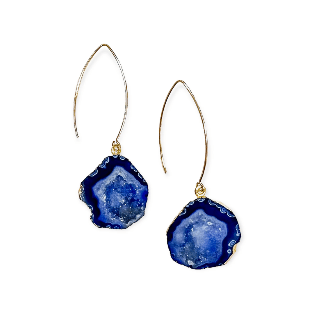 Blue Geode Earrings | Meghan Bo