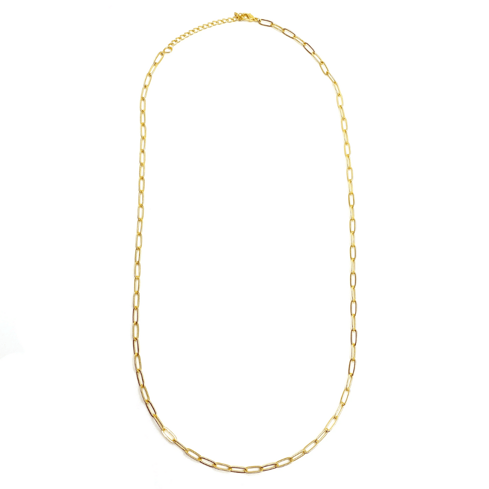 Swing Paperclip Necklace - gold tone | Purpose Jewelry